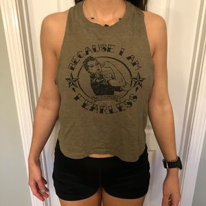 7five Clothing Racer Back Crop Top
